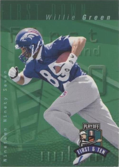 1997 Playoff First & Ten Willie Green #58 - 1 of 2