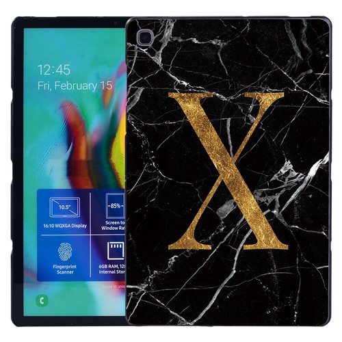 Marble 26 letters Hard Tablet Cover Case for Samsung Galaxy Tab A A6 S6 S7 S8 A7 - Picture 31 of 33