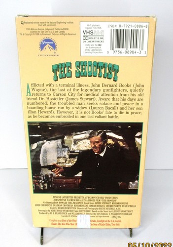 The Shootist, VHS, 1996, John Wayne, Lauren Bacall - Picture 2 of 3