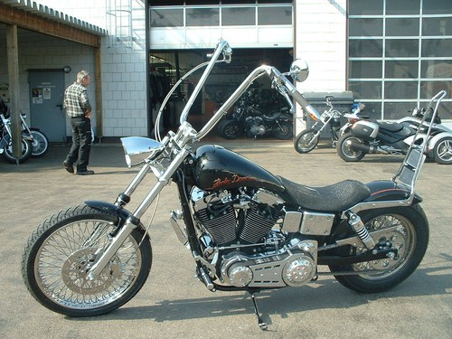 Lenker CPO "Apehanger 50cm" mit Harley® Kabelkerbe,Springerrändel Teilegutachten - Bild 2 von 4