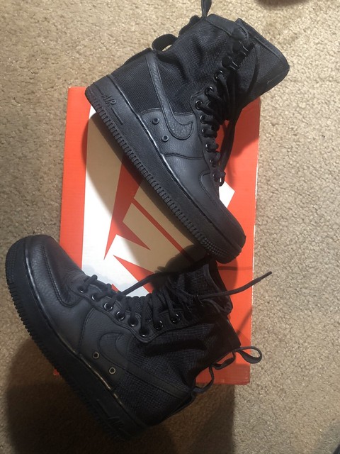 nike special field air force 1 high triple black