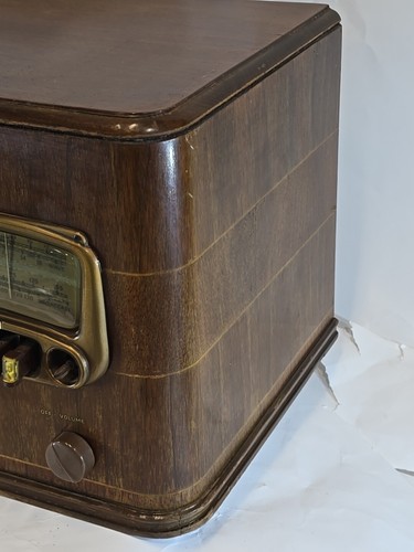 1940 Montgomery Wards Airline 04WG-568A Shortwave Broadcast 5 Tube Radio Wood - Picture 9 of 24