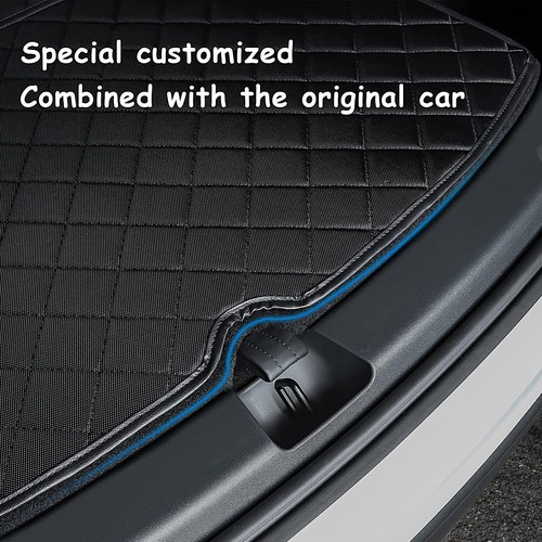 Forro de carga impermeable para mascotas ajuste personalizado para maletero y asiento trasero Tesla Modelo Y - Imagen 7 de 8