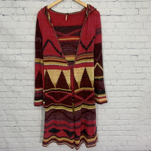 Cárdigan plumero Free People Lima azteca con capucha talla pequeña - Imagen 2 de 7