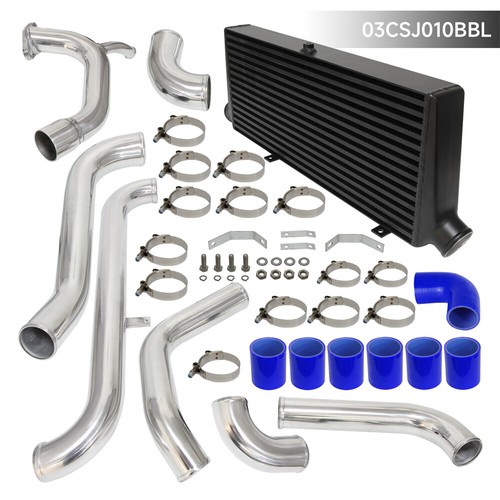 Intercooler Kit For Toyota Starlet GT E82 90-95 Glanza V EP91 96-99 4E-FTE Blue - Picture 3 of 10