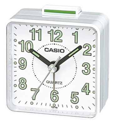 Casio Reisewecker analog Wake up Timer TQ-140-7EF weiß