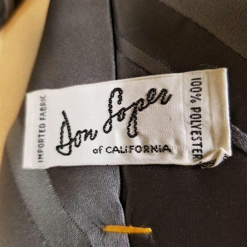 Don Loper Of California Classic Necktie Polyester, Grey Striped Tie - Picture 3 of 4