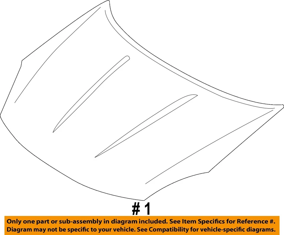 Used Hood fits: 2013 Nissan Rogue  Grade A - Image 4 of 4