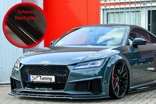 CUP Spoilerlippe SCHWARZ für Audi TT S-Line TTS 8S FL Frontspoiler Schwert ABS