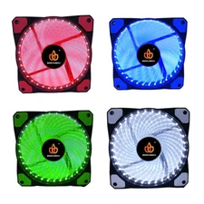2X BODHiMECH 120mm Spiral LED PC Cooling Silent Case Fan