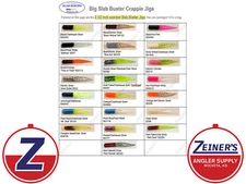Slab Buster 2.5" Crappie Baits - 21 Colors to choose from - 12 Count packages