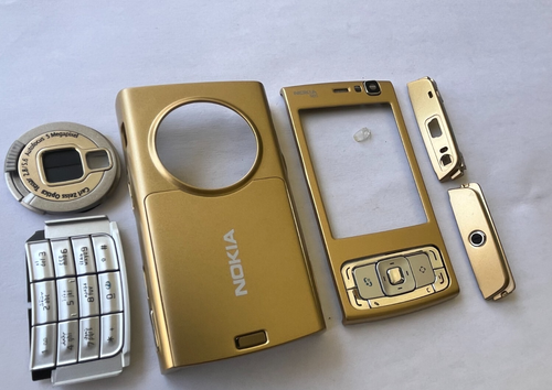 Nokia N95 Full Housing Cover Gold Color with buttons - Picture 1 of 16