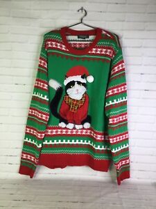 33 Degrees Men's CAT Ugly Christmas Sweater Size Medium New with tags 33 Degrees Men's CAT Ugly Christmas Sweater Size Medium New with tags