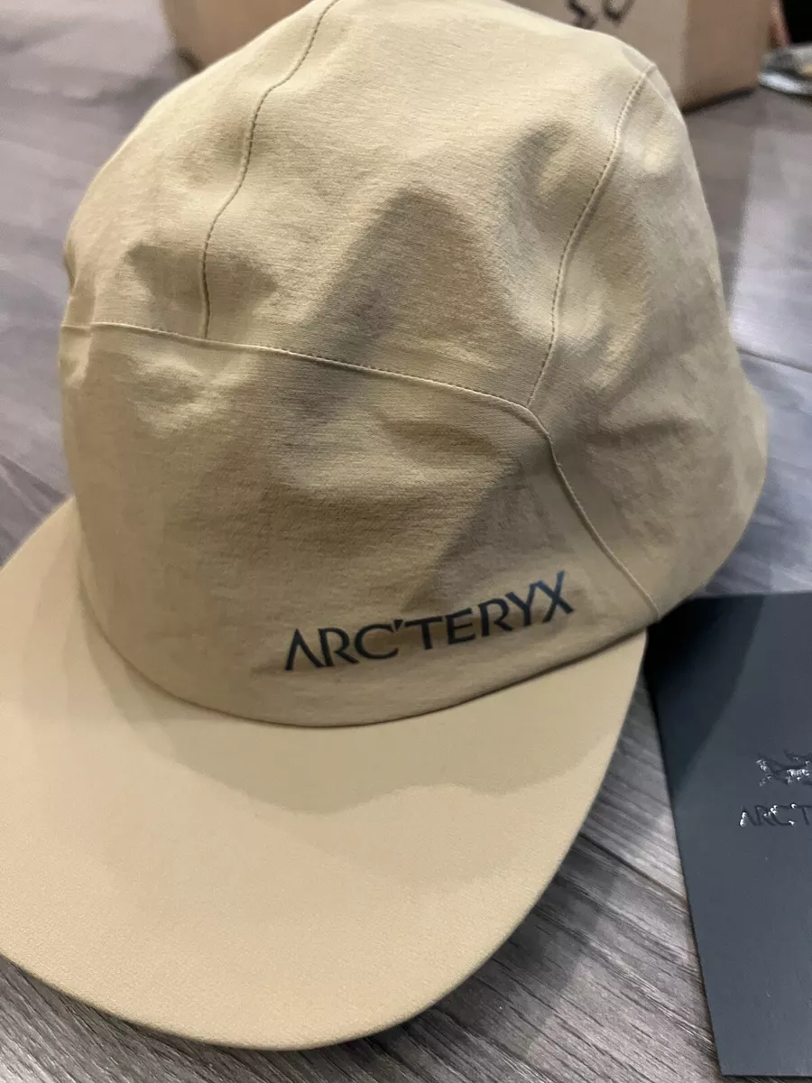 Arcteryx Paltz Cap Print khaki Hat Bird 5 panel hike travel Hat