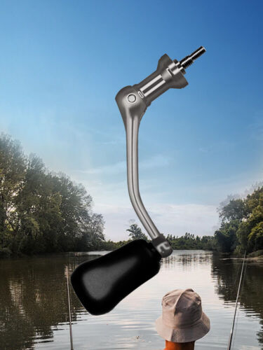 Impugnatura manico mulinello da spinning braccio oscillante inox per ricambio mulinello da pesca - Foto 17 di 17