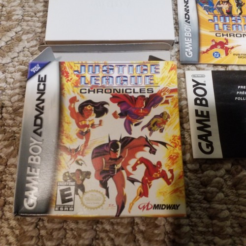 GBA - Justice League Chronicles Nintendo Gameboy Advance Complete 2001 Great Con - Picture 2 of 21
