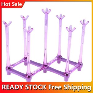 Glas Tasse Flasche trocknen Rack Halter Abtropffläche Teller Regal Halter K