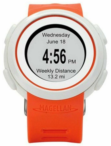 NEW Magellan Echo Smart + HRM Sports Fitness Watch Orange/White Bluetooth Droid - Picture 4 of 4