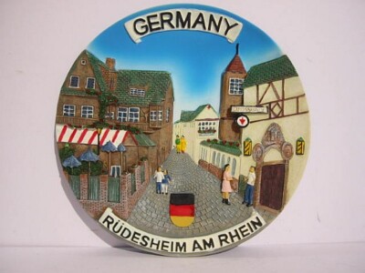 Trier Porta Nigra Kaisertherme Palais Dom Souvenir Wandteller Germany 19,5cm,NEU