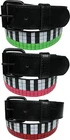 New Mens Womens Piano Colourful Studded Print PU Leather Belts