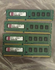 4-Kingston KTW149-ELD PC3-10600 1GB Desktop RAM (Lot of 4)