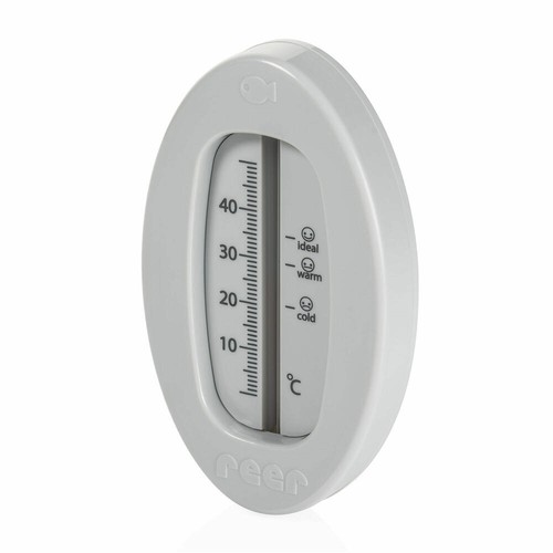 reer Badethermometer Oval Bade Thermometer Badewasser Temperaturmesser Grau - 第 2/7 張圖片