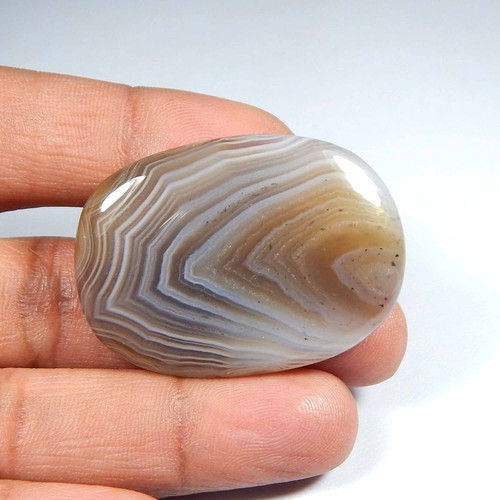 Natural Montana Agate Gemstone 42x30 mm Oval Shape Polished Cabochon Loose #7570 - Picture 4 of 7