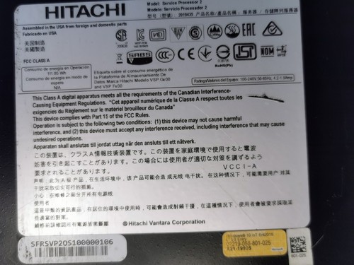 Hitachi Data System Service Processor 3919435 - 第 6/6 張圖片