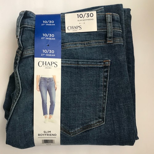 Chaps Womens Wallis Slim Boyfriend Roll Cuffed Jeans Blue Variety - Bild 9 von 14