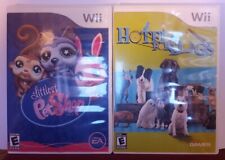 Lot of (2) COMPLETE Nintendo Wii Kids Games Hotel for Dogs, Littlest Pet Shop