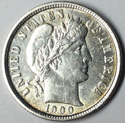 1900-S Barber Silver Quarter VF Uncertified