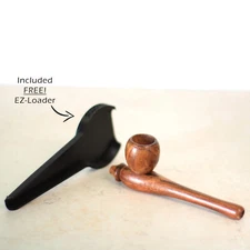 Esquisite 4¼" Hand Crafted Premium Solid Marble like Wood pipe Smoking Pipe