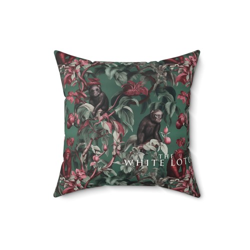 The White Lotus Collection Saxon Serenity Tropical Monkeys Square Pillow - Imagen 8 de 13
