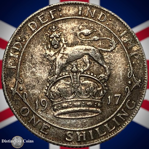 Great Britain 1917 One Shilling GB1005 - Picture 2 of 2