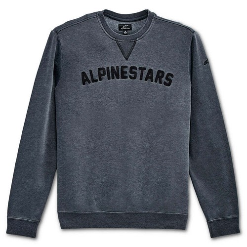 Alpinestars Men Casual Wear Soph Crew fleece sweatshirt - Rinse Black - Picture 1 of 5