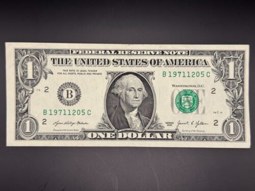 December 5, 1971 Birthday Note Fancy Serial Number One Dollar Bill - Picture 2 of 3