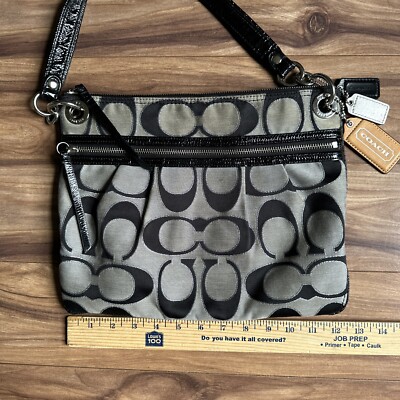 【y2k】 Coach Accessory pouch leather Navy Y2K Coach Leather Navy Accessory Pouch Used Authentic | eBay