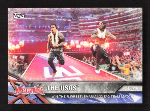 2017 Topps WWE Road To WrestleMania The Usos #55 - Picture 1 of 2
