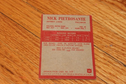 1965 Philadelphia Football NFL Cards Complete Your Set You Choose Pick HOF RC - Picture 90 of 207