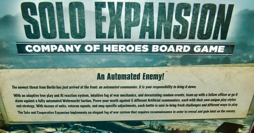 Bad Crow Games Board Game Company of Heroes : SOLO EXPANSION...... FREE SHIPPING - 第 3/4 張圖片