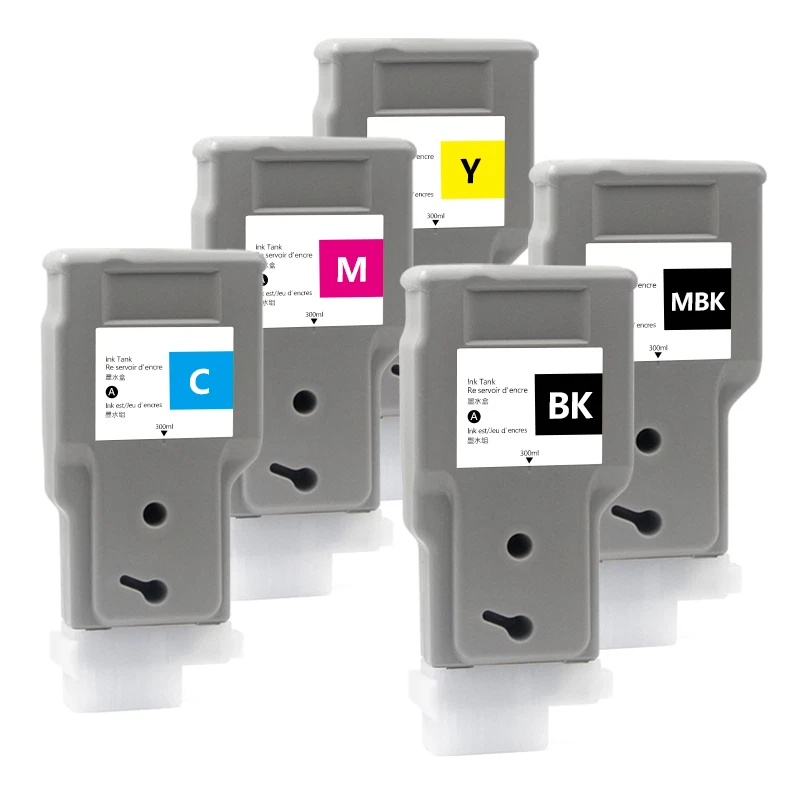 5Color PFI-320 Compatible Ink Cartridge For Canon TM-200 TM-205 TM-300 TM-305