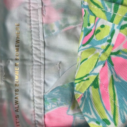 Lilly Pulitzer Walsh Shorts Pink Blue Green Yellow Size 00 Back Pockets - EUC - Picture 6 of 9