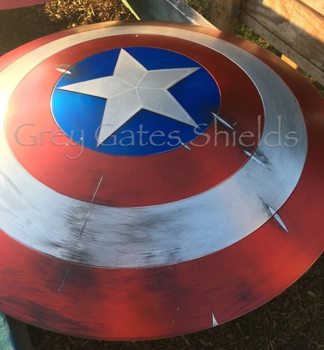 Captain America Schild gesponnen | Metallschild für Filmrollenspiel bestes Geschenk - Bild 5 von 7