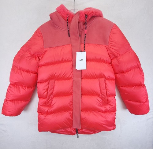 UGG Women's Pink Glow Shasta' Down Jacket Size X-Small NWT - Picture 1 of 13