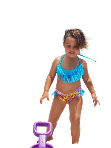 Chica Bebe Bombay Fringe Bikini Girls Size 4T - Picture 1 of 2