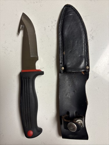 Kershaw KAI 1014 Elk Skinner Japan Fixed Blade Gut Hook Hunting Knife w Sheath - Picture 1 of 2