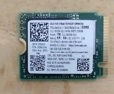 SSSTC 256GB M.2 NVMe 2230 Solid State Drive CL1-3D256-Q11 SSSTC 256GB M.2 NVMe 2230 Solid State Drive CL1-3D256-Q11