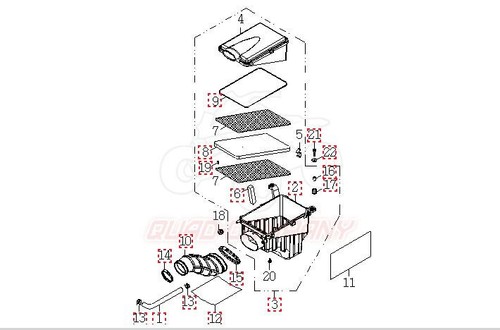 Luftfilter 13411-MAX00A - SMC Jumbo 700 , Explorer Argon 700 und Online x7.5 - Bild 2 von 2