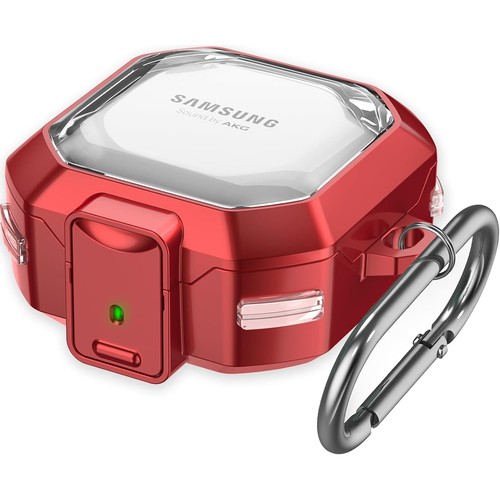 For Galaxy Buds FE / Buds2 Pro /Buds2 /Buds Pro /Buds Live Case + Lock Keychain - Picture 9 of 13