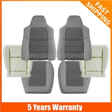 Driver / Passenger Bottom Top Seat Cover For 2003-2007 Ford F250 Super Duty Gray